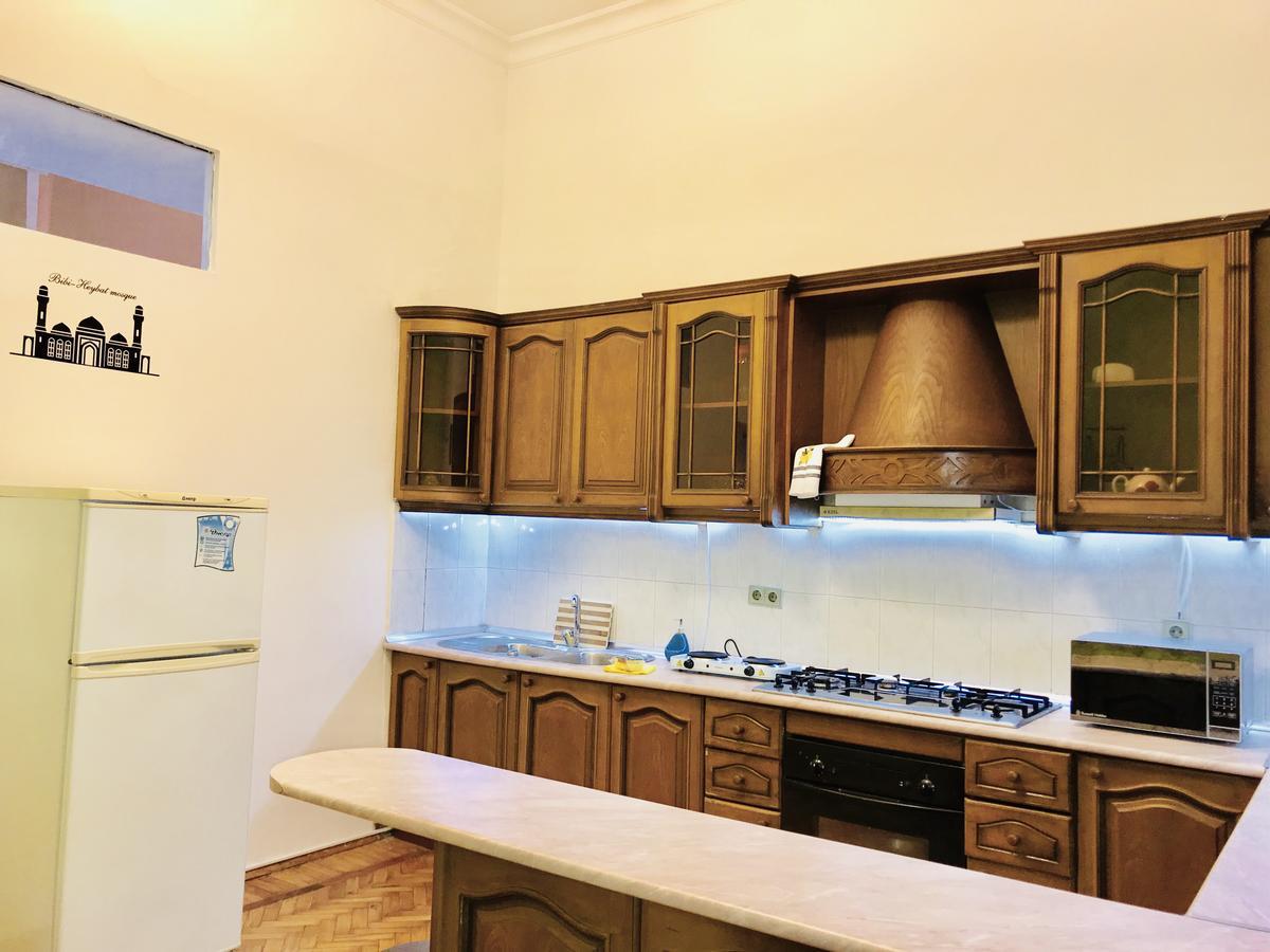 Check-In Apartment Near Fountain Square Vidadi Str Baku Bagian luar foto